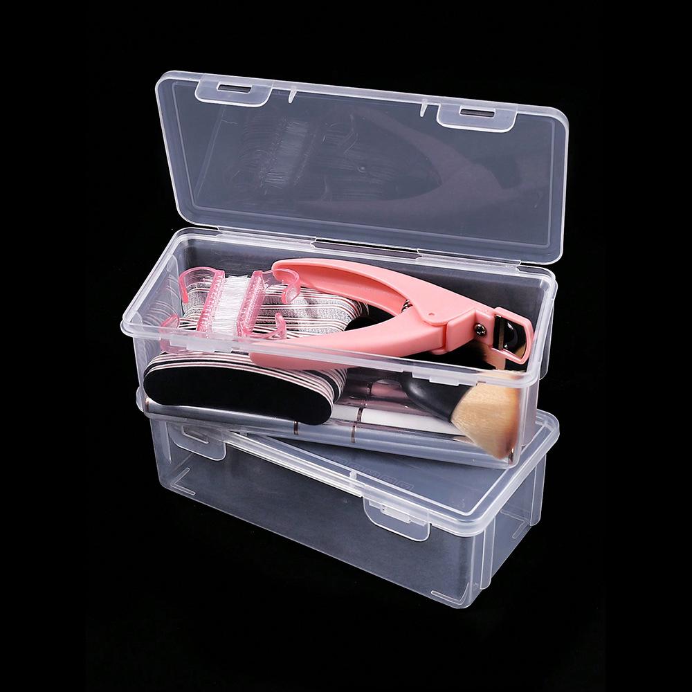 Multifunctional Transparent Nail Art Storage Box with Large Capacity
