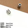 Silver-Plated Retro Distressed Spacer Beads for DIY Beading and Bracelet Weaving