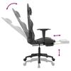 Vidaxl Gaming Chair With Footrest, Black And Camouflage, Faux Leather