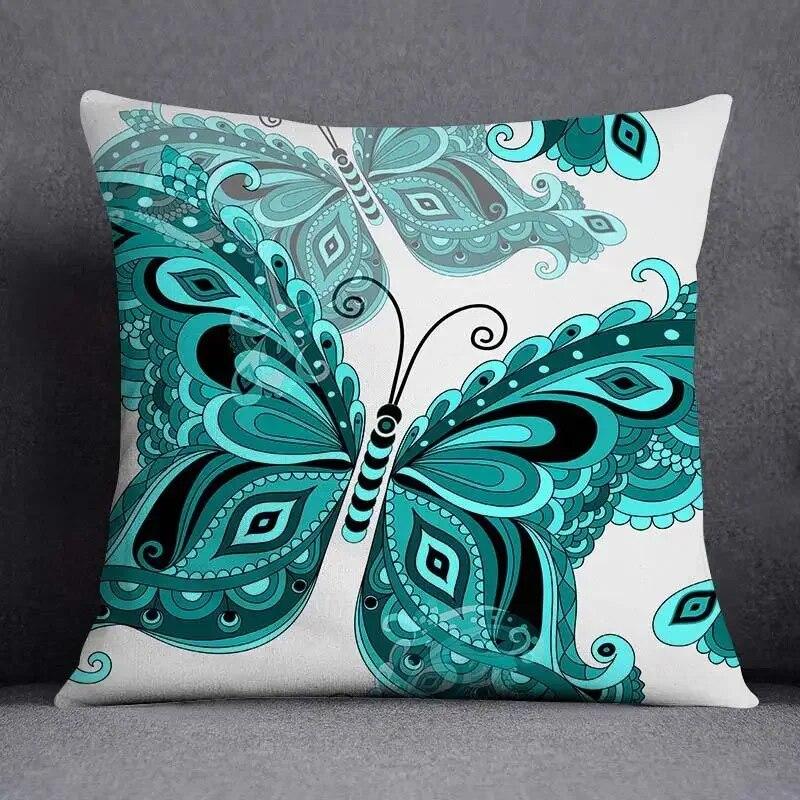 

Ретро бабочка квадратная наволочка украшение для дома и офиса наволочка 40x40cm