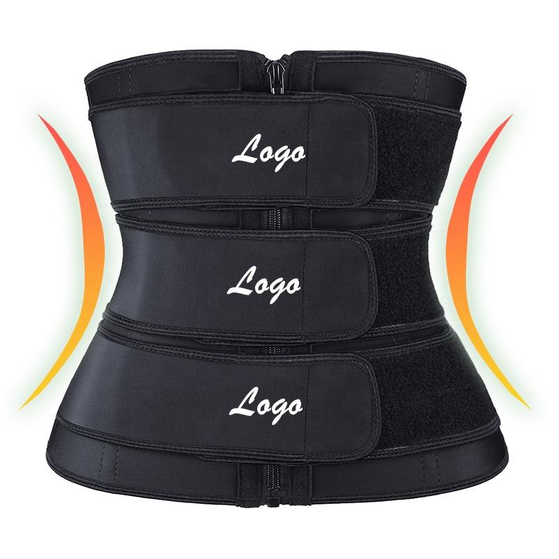 Hot Selling 2021 High Compression Shapewear Sweat Belt Waist Trimmer 3 Belt Latex Waist Trainer