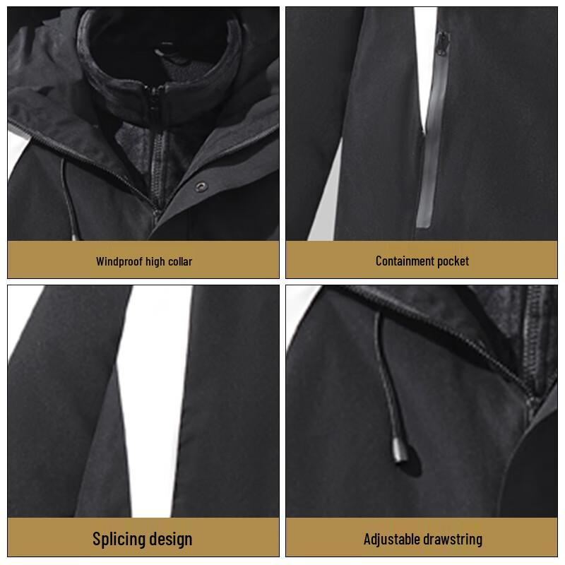 EASTERN CAMEL Unisex 3-in-1 Outdoor-Windjacke