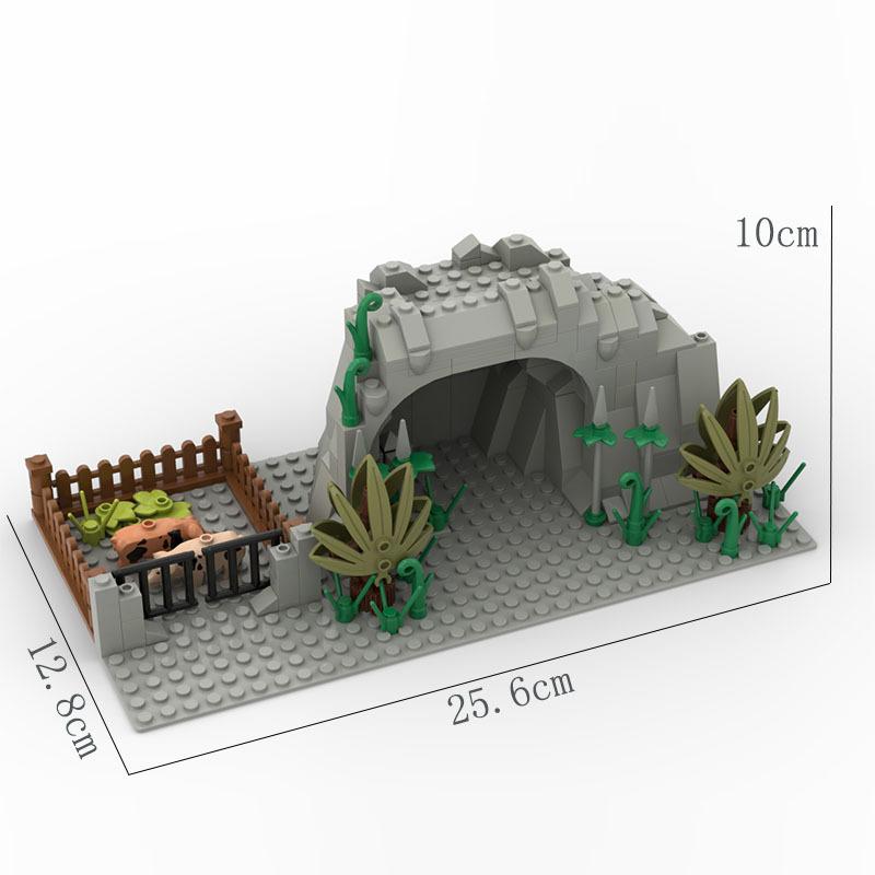 First-Class Mountain First-Class Cave Superior-Grade Plants Top-Grade Construction First-Class Bricks Collection Kit Top-Grade Castle Construction