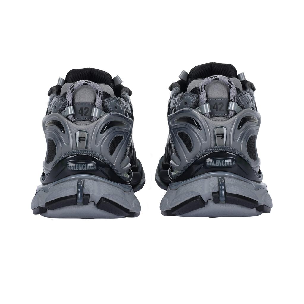 Balenciaga Sneakers Chunky Traspiranti Basse da Uomo Nero Grigio 677403W3RBR1515