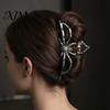 Skeleton Hand Hair Clip 3Pcs Halloween Claw Clip, Hollow Spider Web Ghost Alloy Clamp Non Slip Clamp, Gothic Accessories for Women Large Clips