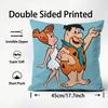 Fred Flintstone Cushion Cover Pattern Printed Pillowcase for Living Room Sofa Cushion Cover & Bedroom Decor