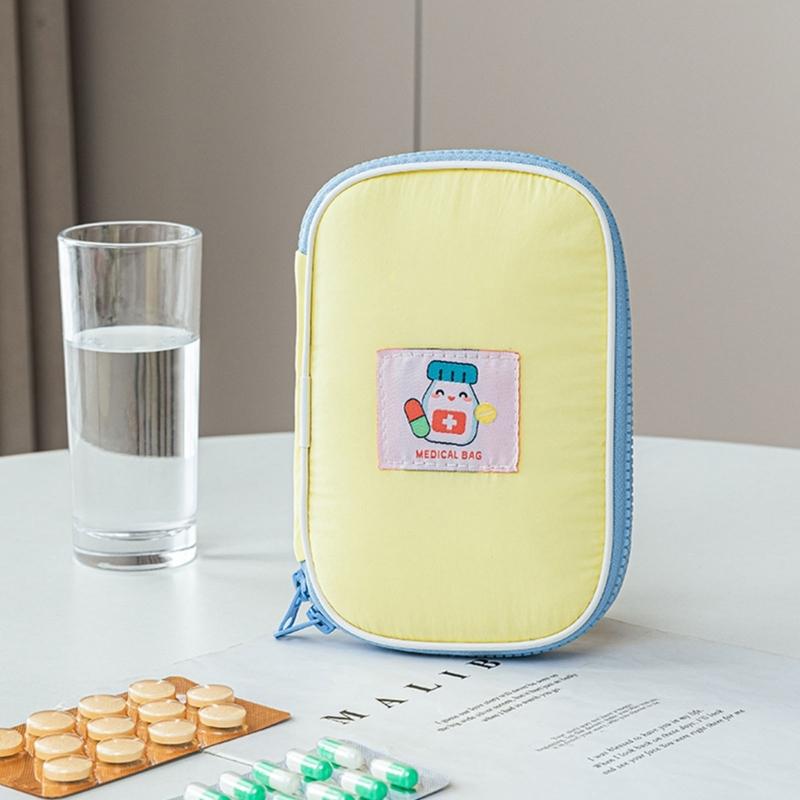 Large Capacity Waterproof Medicine Portable Durable Nylon First Aid Storage Bag For Travel Camping Home Emergency Use