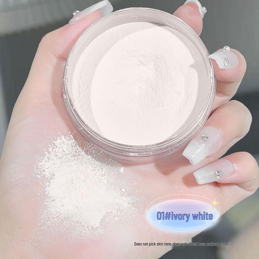 HISYI Waterproof Lightweight Matte Setting Powder - Skin-Friendly, Brightening, Long-Lasting Mist-Like Finish for Women