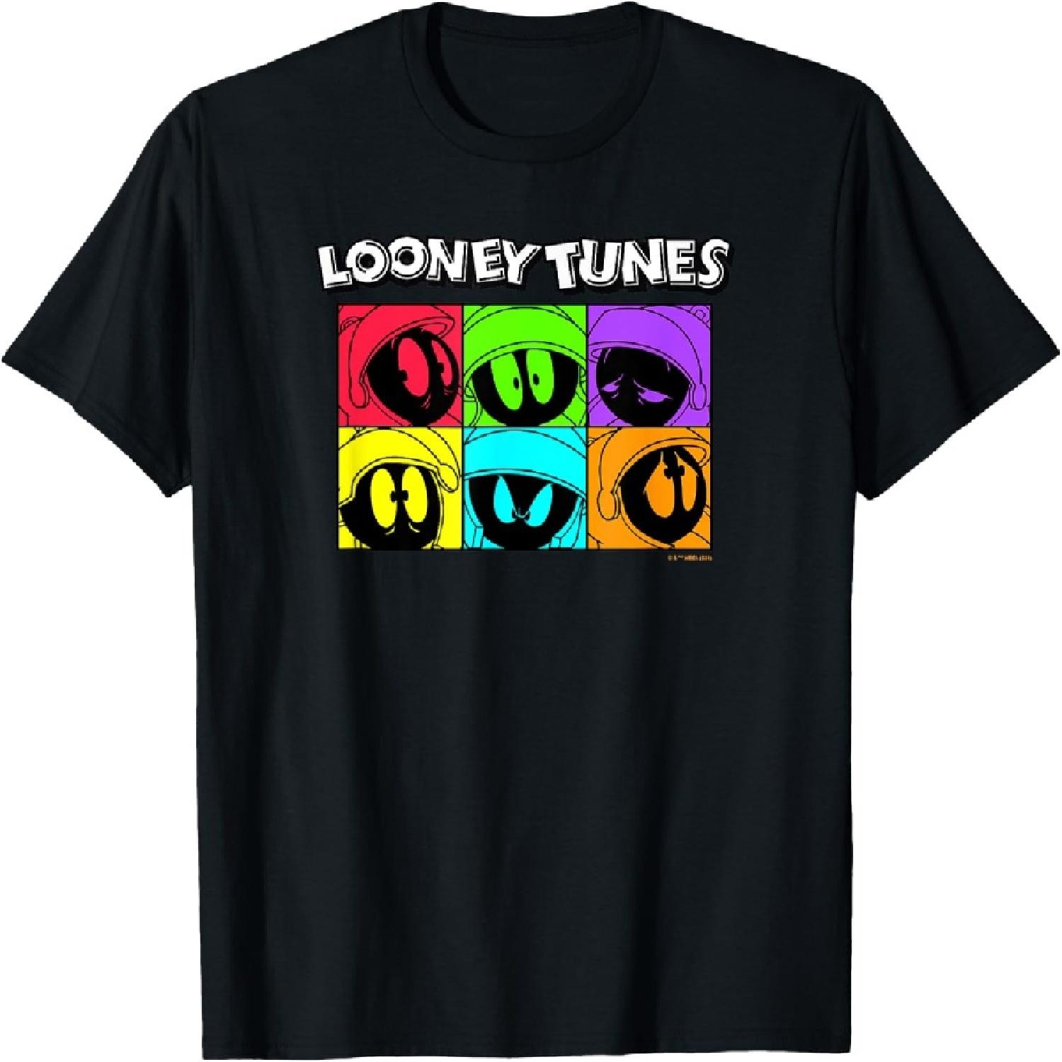 Looney Tunes Marvin The Martian Expressions Grid T-Shirt S