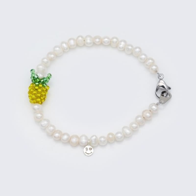 BONBEAU Juicy Fresh Water Pearl Bracelet Colored Beads Fruit Pendant Freshwater Pearl Bracelet