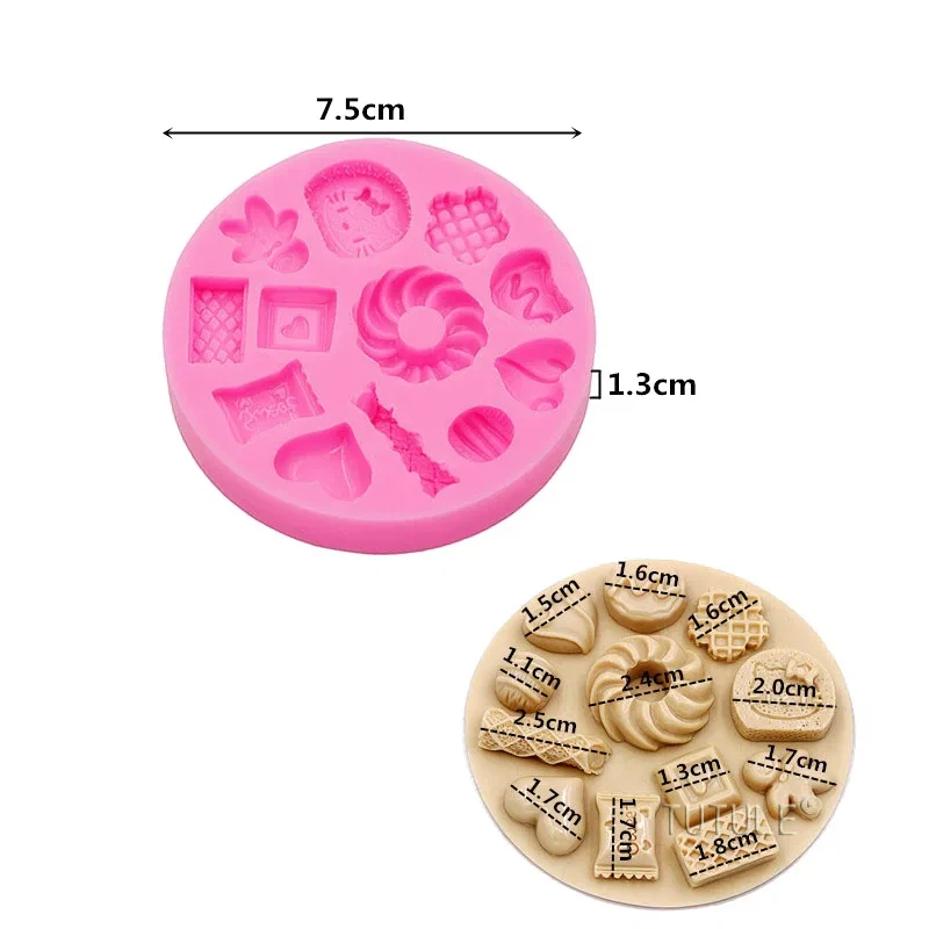 1 Pcs Candy Mold Silicone Chocolate Mold Small Square Candy Molds Silicone Candy Moulds Polymer Clay Molds Biscuit Mould