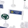 Roadmap Traffic Barrier Signs Educational Street Sign Cones Childern Traffic Sign Models  Play Game