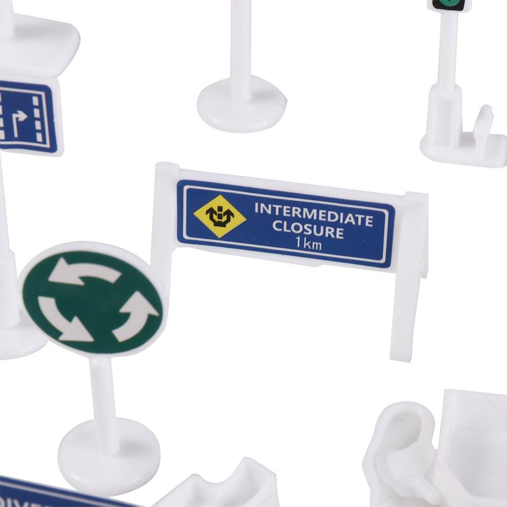 Roadmap Traffic Barrier Signs Educational Street Sign Cones Childern Traffic Sign Models  Play Game