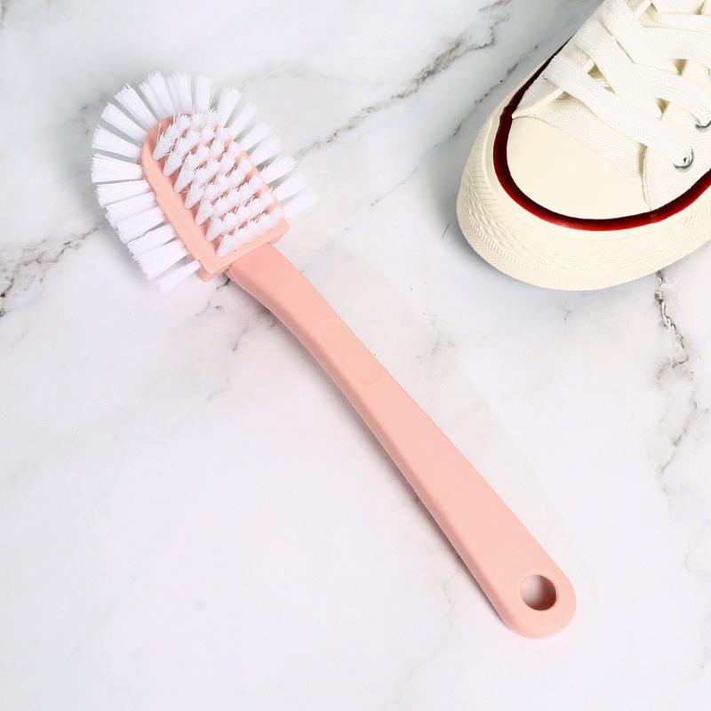 1Pcs Durable and Multifunctional Five Sided Shoe Washing Brush for Household Use Non Damaging Shoe Brush Long Handled Shoe Brush