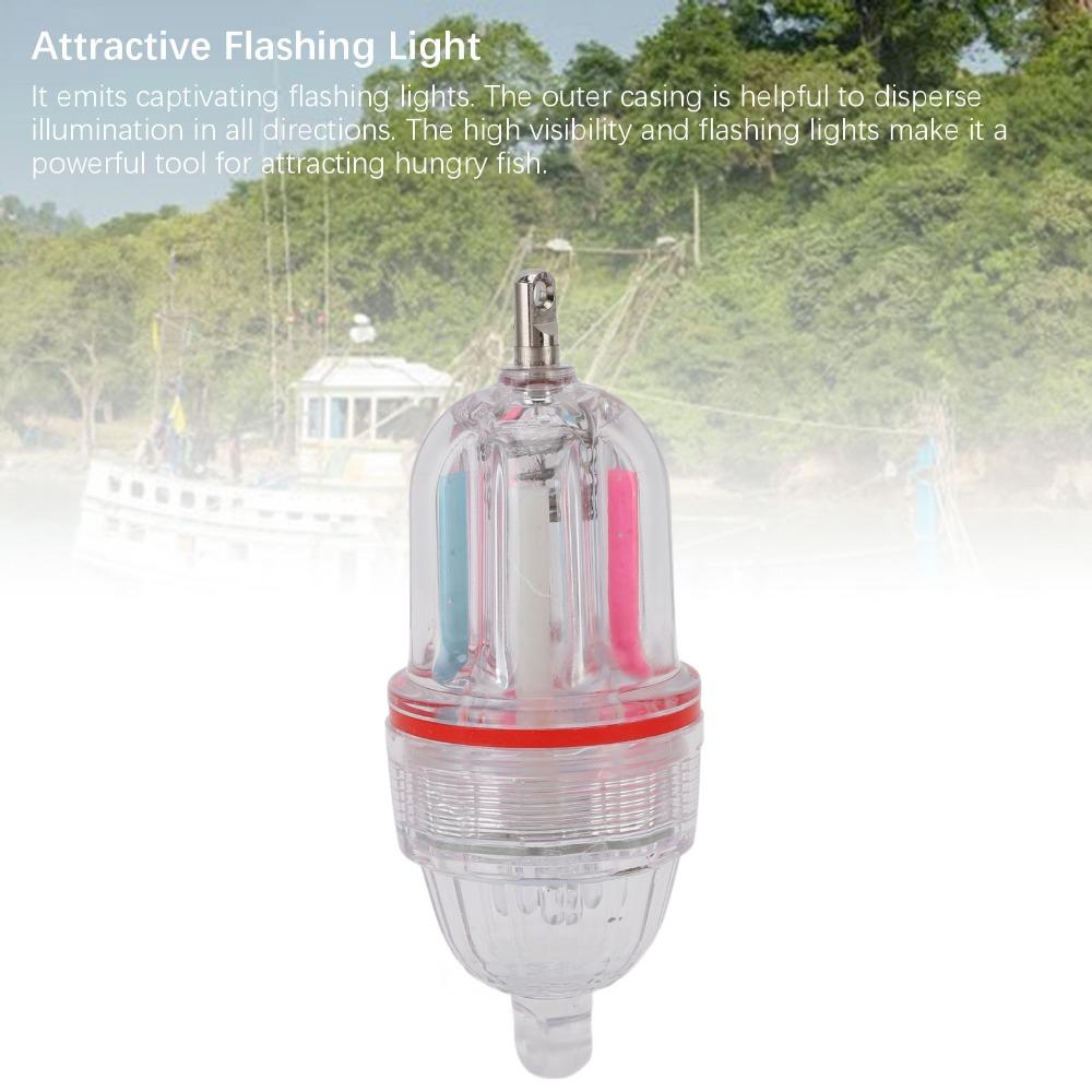 Battery Powered Fish Attracting Light Watertight Fishing Lure Light  Deep Sea Night Fishing