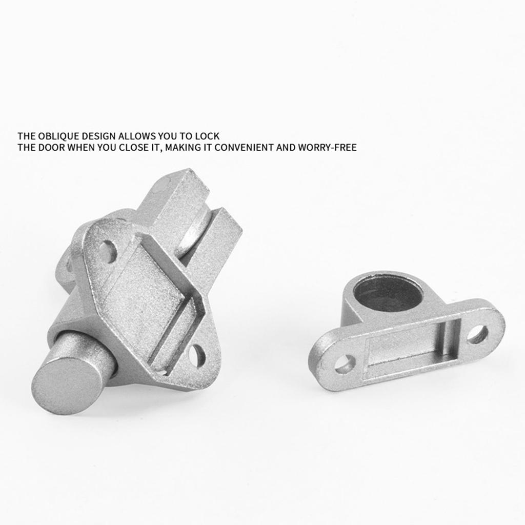2Pcs Spring Door Bolt Lock Window Security Pull Rings Spring Bounce Door Bolt Latches Lock Aluminum Alloy Door Latches