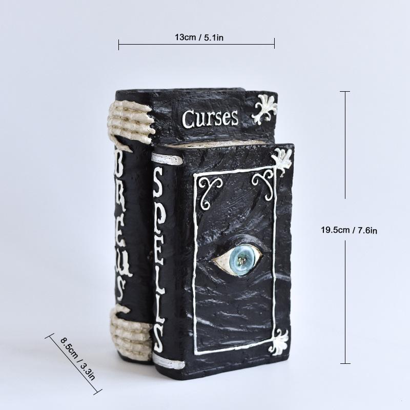 

1Halloween Couple Skeleton Resin Crafts Ornament Halloween Ghost House Abstract Desktop Decoration Figurines Statues Decor