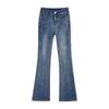 High-waisted Slightly Flared Jeans for Women In Spring and Autumn Latest Elastic Slim Fit Slim Small Horseshoe Flared Trousers