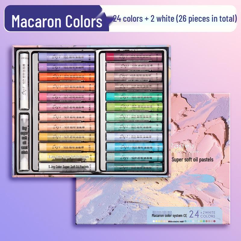 Super Soft Oil Pastels: Vibrant Colors, Safe & Odorless for Kids