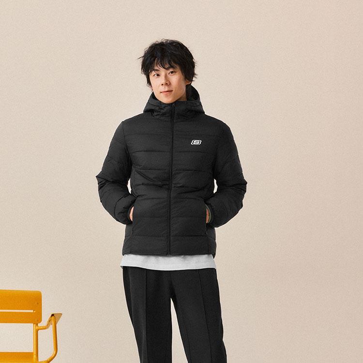 Skechers Technology Puffer Jacket Unisex Carbon Black L425U088-0018