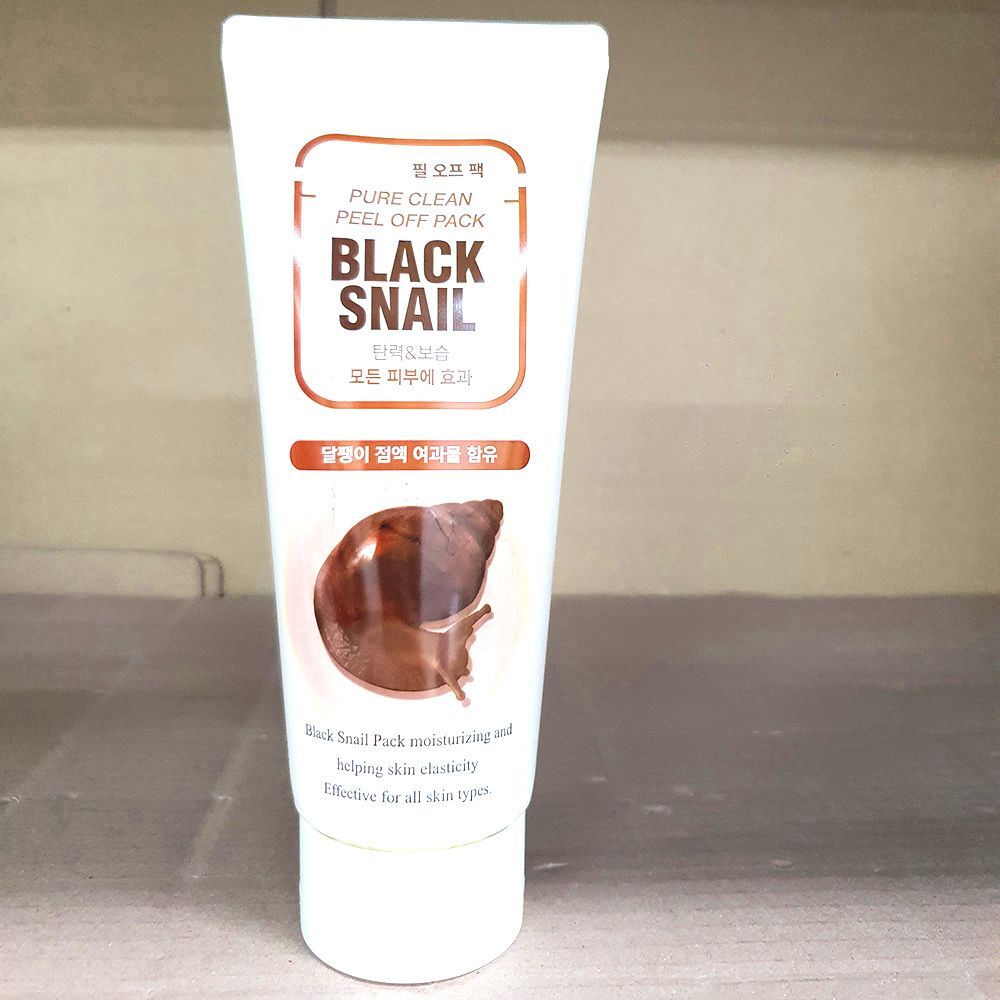 Black FLNNJEYP Snail Clean Skincare Cosmetic Peel-Off Pack 180ml