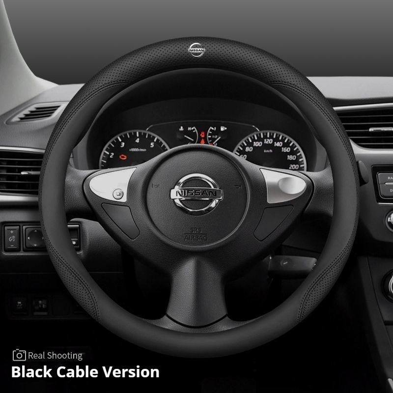 CCMLIC1 Leather Car Steering Wheel Cover for Nissan Pulsar Murano Rogue Versa Cube Juke Qashqai Leaf MAXIMA Pathfinder Micra X-Trail