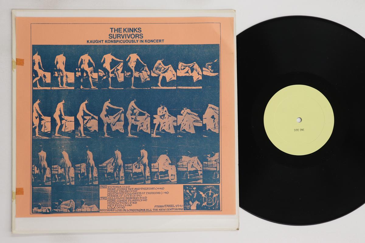 

LP Record KINKS - Urvivors - Kaught Konspicuously In TAKRL1940 AMAZING KORNYFO 1975 US Rock Used