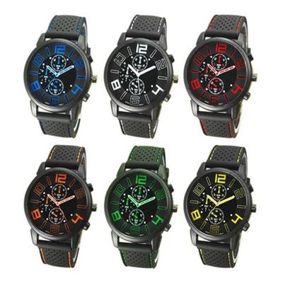 casual quartz analog silicone