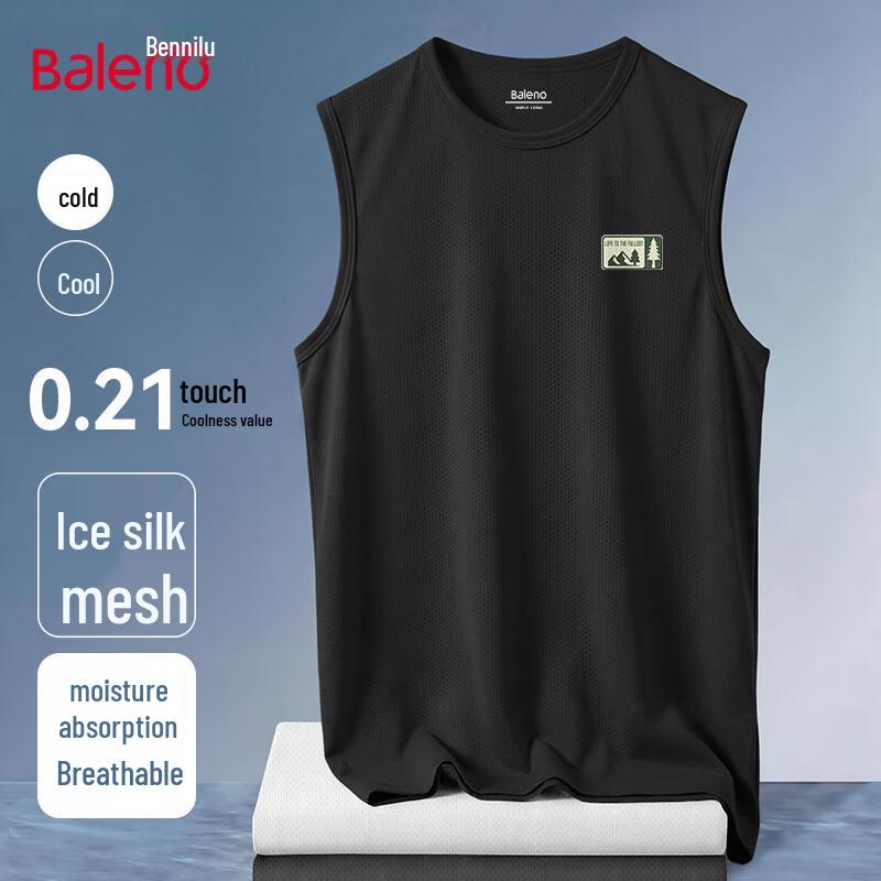 Baleno Men's Ice Silk Mesh Sleeveless Tank Top