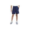 Jersey Solid Color Logo Drawstring Kids Shorts Kids Shorts Dark-Blue DA0806-410