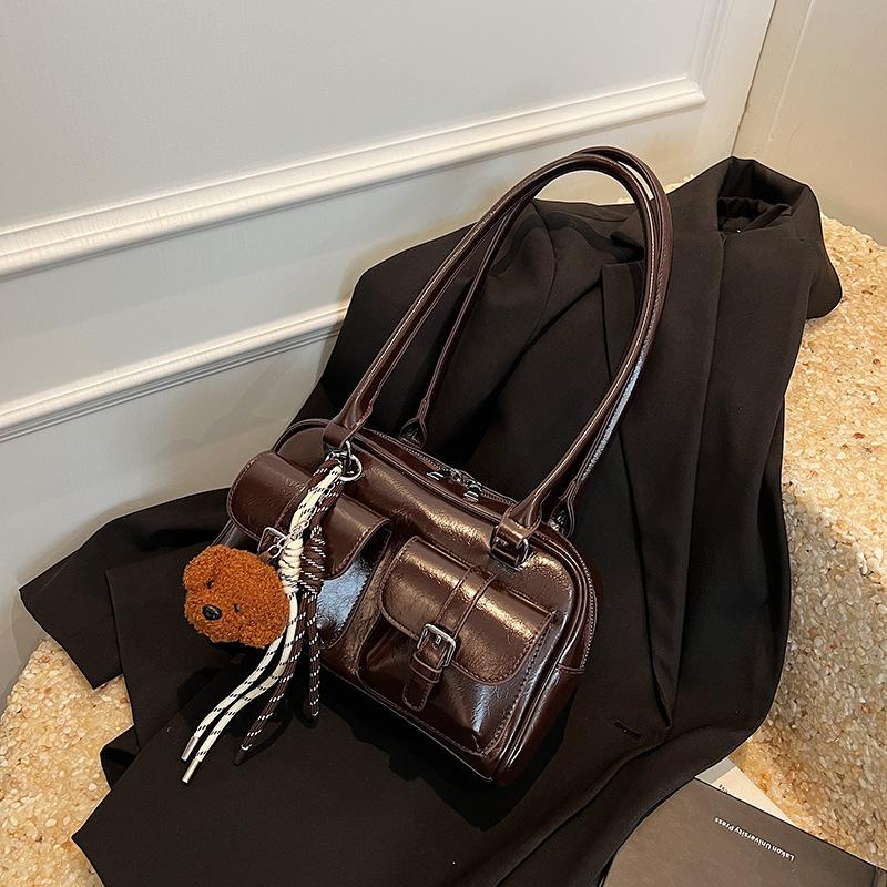 Large-capacity Underarm Bag, Women's Bag, Commuter Bowling Bag, Simple Single-shoulder Bag