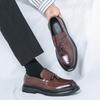 Men's Shoes Large Size Men's Loafers Four Seasons New Casual Shoes Business Leather Shoes Men's Foot Fringed Small Leather Shoes