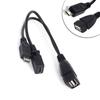 Usb One Cent Two Port Adapter Otg Cable For Mobile Tablet External Power Supply