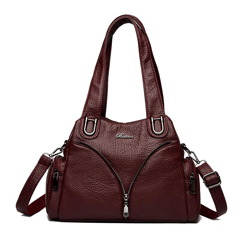 Women'S Handbag 2025 Summer Carving Decor Shoulder Bag Fashion Purse Soft Leather Large Capacity Shopping Handbags Satchel Bag Mom'S Bags
