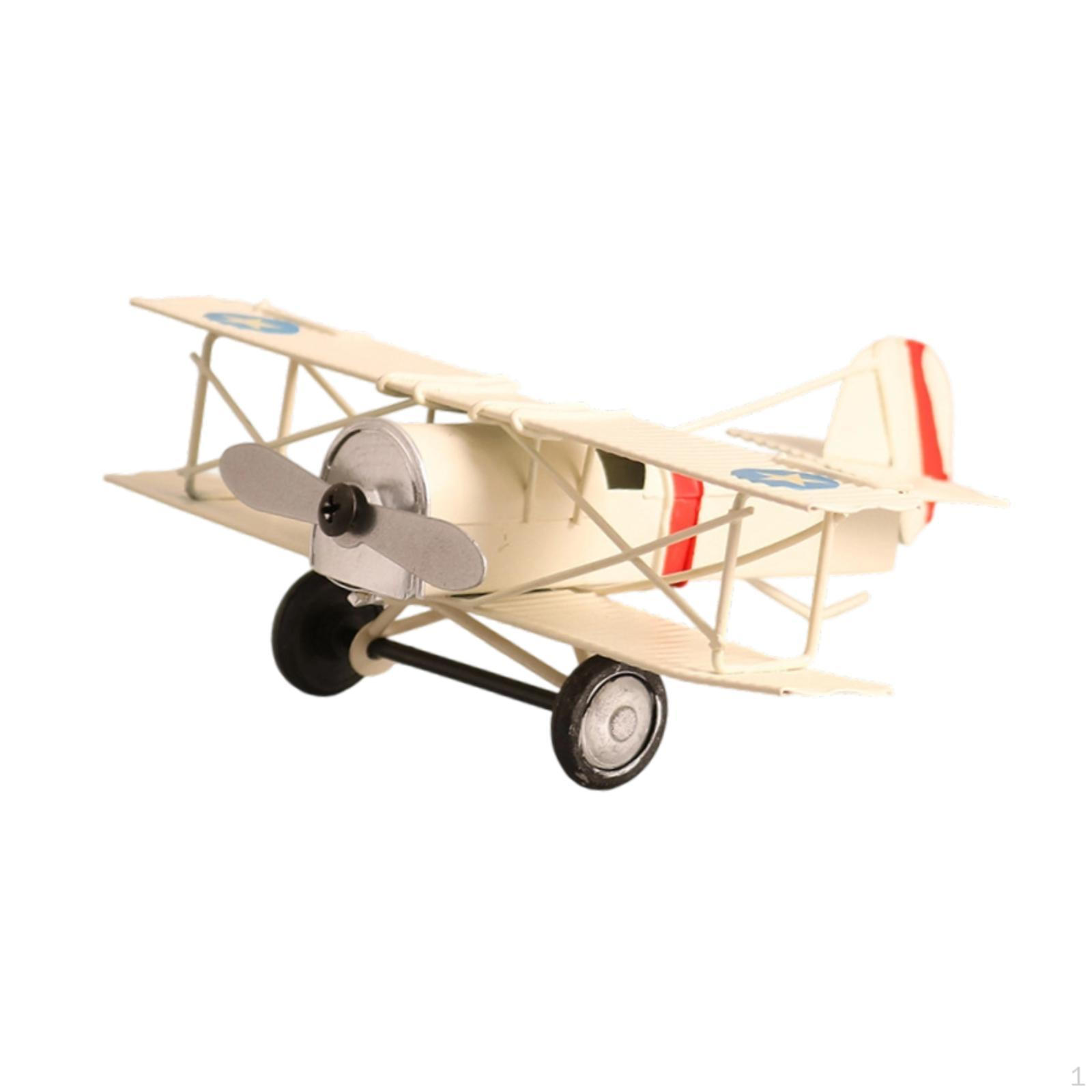 

Iron Airplane Model Aircraft Handicraft Models Birthday Gift Helicopter Children Toy for Dorm білий