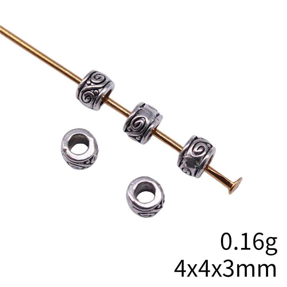 New Year's Day Jewelry Findings Small Torus Spacer Beads Accessories Parts Backpack Accessories