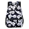 Hip Hop Kpop Jugendliche Schultaschen Unisex Niedliche Panda-Reisetaschen 3D-Druck Oxford Wasserdicht Notizbuch Schulrucksäcke
