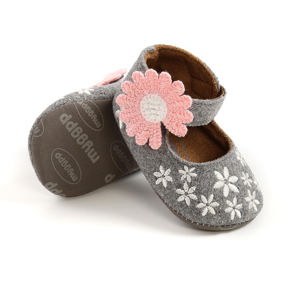 MYGGPP Frühling Herbst Sonnenblume Baby Prinzessin Schuhe Kleine Babyschuhe Babyschuhe Weichen Boden Kleinkind Schuhe