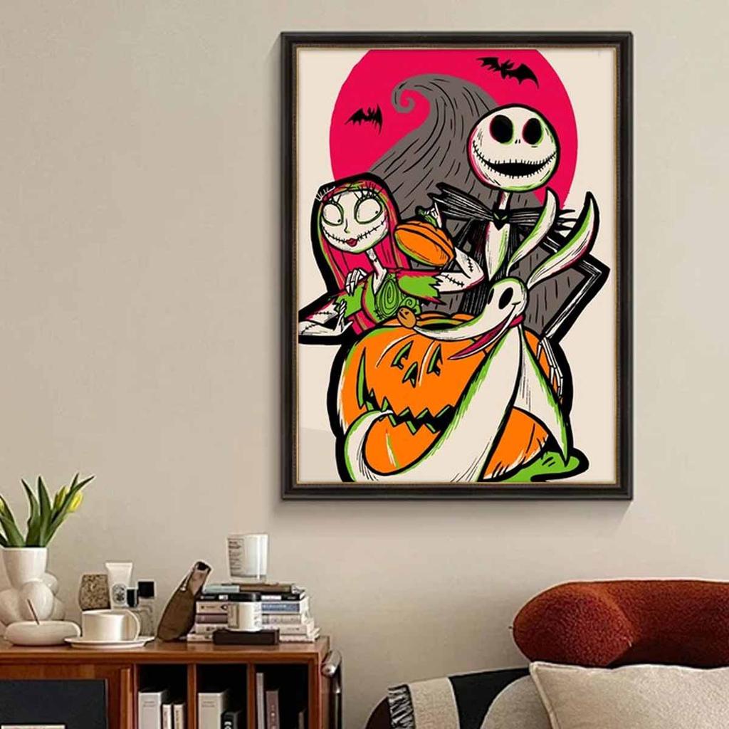 DIY Diamond Painting Skull Bride Cross Stitch Kit Mosaic Art Diamond Painting Full Circle Diamond Home Decoration