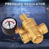 DN15 Brass Adjustable Water Pressure Regulator Reducer With Gauge Meter Brass Pressure Regulator Water Pressure Regulator