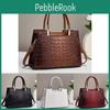 Sac Cabas Élégant Grande Capacité Motif Crocodile pour Femme Sac à Main Mode Porté Épaule avec Design Chic Bandoulière