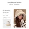 Furry Winter Furry Hat Oversize Plush Hat Cute Fisherman's Hat  Winter