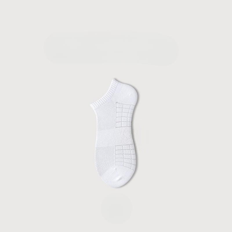 

Summer Men s Sports Socks, All-cotton Socks, Professional Running Socks, Quick-drying Short Socks, Men s Sweat-absorbing and Breathable 1 pair білий