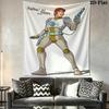 Captain Future Wall Tapestry Aesthetic Wall Hanging Printed Fabric Blanket Decorative Tapestries for Bedroom Living Room Home Decor