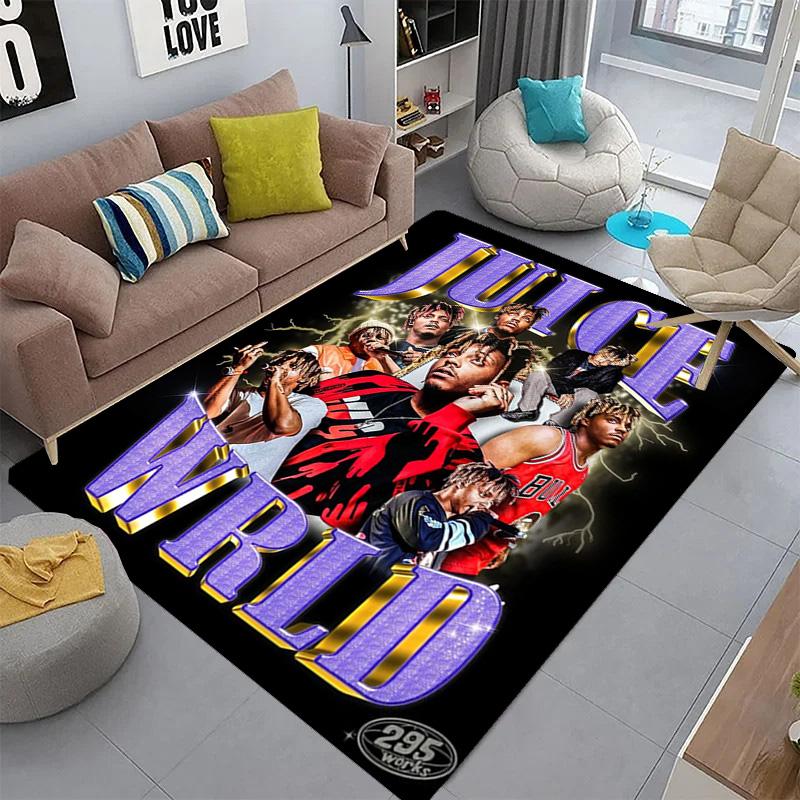 Juice Wrld: Legacy Music Passion Carpet Printing Suitable for All Seasons Bathroom Mat Fashion Office Chair Cushion