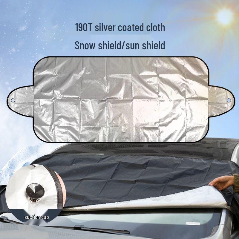 Car Windshield Snow and Sunshade Cover with Ears