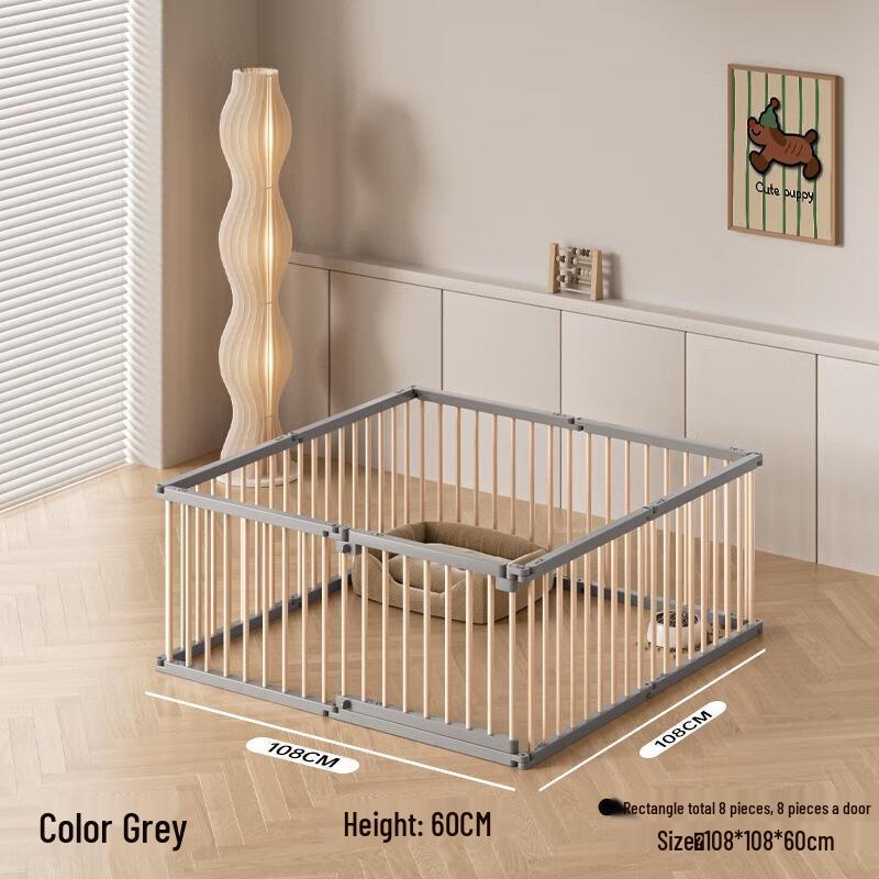 Gureide Edelstahl Indoor Haustierlaufstall