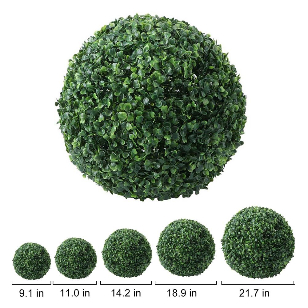 Large Artificial Green Milan Grass Ball Home Garden Outdoor Wedding Party Decoration Plant Topiary Ball for Backyard Balcony