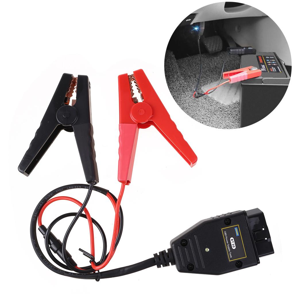 Car OBD Battery Replacement Constant Tool with Live Wire Battery Clip Connection Line Auto Power Emergency Line BT-30