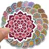 50/100PCS Cool Mandala Flower Stickers Flower Painting Laptop Graffiti Decoration Retro Luggage Skateboard Waterproof Decals
